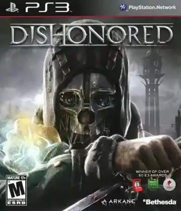 Dishonored (USA) (v1.04) (Disc) (Update) box cover front